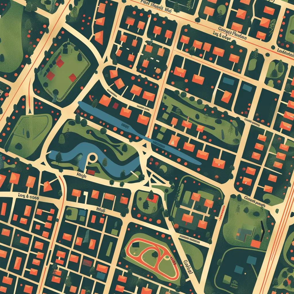 Map of Roseville highlighting zip codes for geotargeting in Google Ads