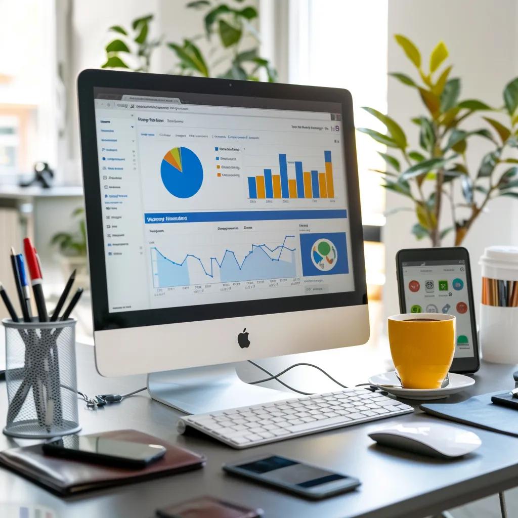 Google Business Profile displayed on a computer screen with local business elements